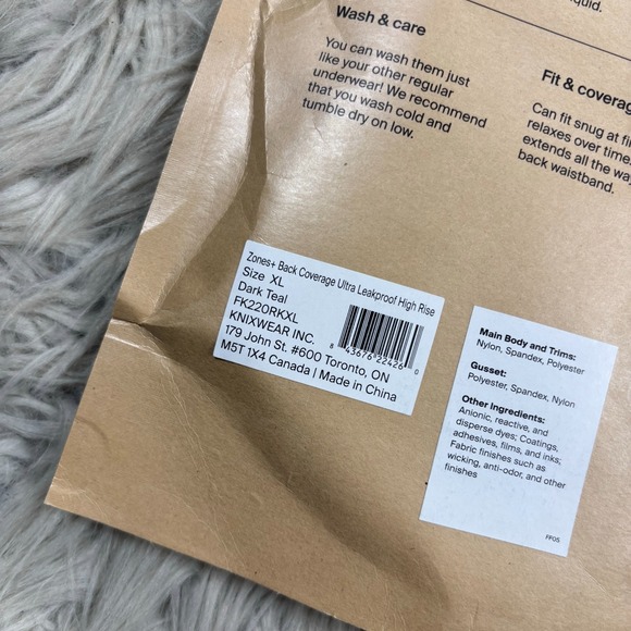 NEW - Knix Women's XL Dark Teal High Rise Brief Ultra Absorbency - Picture 4 of 7